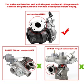 maXpeedingrods GT1752S Turbo Turbocharger for Saab 9-3/9-5 2.0L 2.3L V6 1998 1999-2003, 9172123 452204-5004S, Basic VL Series