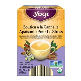 Yogi Tea - Soothing Cinnamon Stress Support Tea (6 Pack) - With Ashwagandha and Passionflower- Caffeine Free Organic Herbal Tea - 96 Tea Bags