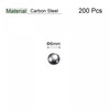 sourcing map Pack of 200 6 mm Carbon Steel Storage