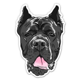 Cane Corso Dog - 3" Vinyl Sticker - for Car Laptop Water Bottle Phone - Waterproof Decal
