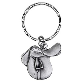 Metal Planet Ltd Saddle Horse Pony Pewter Keyring - Gift