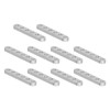 10pcs Flat Straight Braces Fixing Aluminum 4 X 8mm Connect