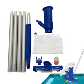 Vacuum for Pool | Manual Pool Vacuum | 5 Sections Telescopic Pole Underwater Equipment for Garden Fountain Spa Pond Hot Tub Lake