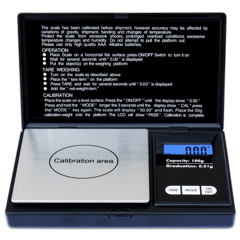 Weighmax Classic 3805 Series Digital Pocket Scale, 100 by 0.01g,