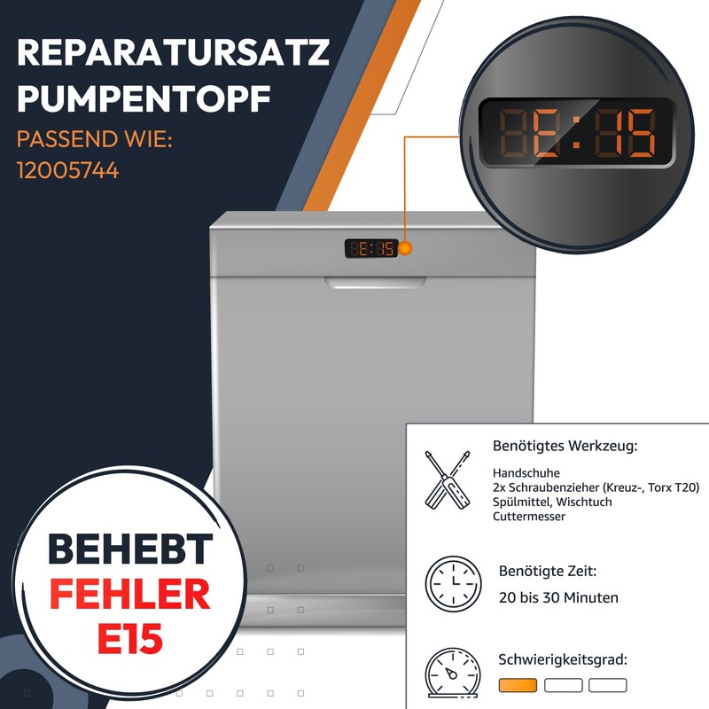 Kenekos - 2 x Seal Pump Pot Suitable for Bosch