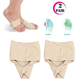 Pedimend Fabric Gel Bunion Pads Protector Sleeve (2PAIR) - Bunion Corrector Sleeves - Hallux Valgus Protector - Professional Toe Protector Cushion - Relieve & Soothe Sore Bunions - Foot Care