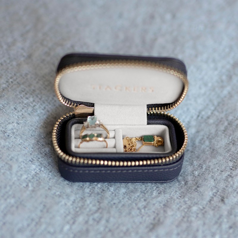 Stackers Navy Petite Travel Box