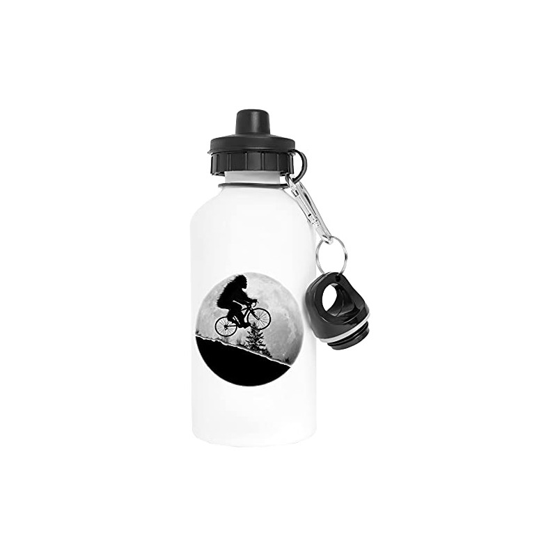 Bigfoot Rides! Aluminium White Water Bottle with Screw Cap