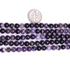 GEM-Inside 6mm Banded Purple Agate Round Gemstone Semi Precious Loose