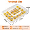MesRosa Deviled Egg Containers with Lid and Handle, Durable Clear