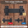 7.5" Sliding Gate Latch, Heavy Duty Door Latch with Padlock