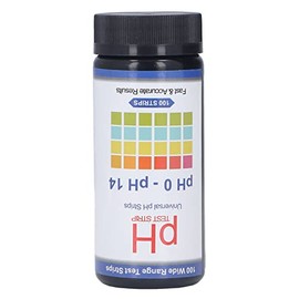 Tiras de Prueba de PH, 100 piezas Kit de Prueba de PH, Método Colorimétrico de Prueba de 15 Segundos Fácil Operación Amplia Aplicabilidad Tiras de PH