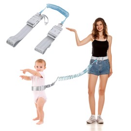 Blue Kids Anti Lost Waist Harness with Lock, Safety Waist Leash Harness for Kids with Public Walking for Special Needs ADHD/ASD Children, Adjustable Waist for Child Elopement Leash Outdoor Travel