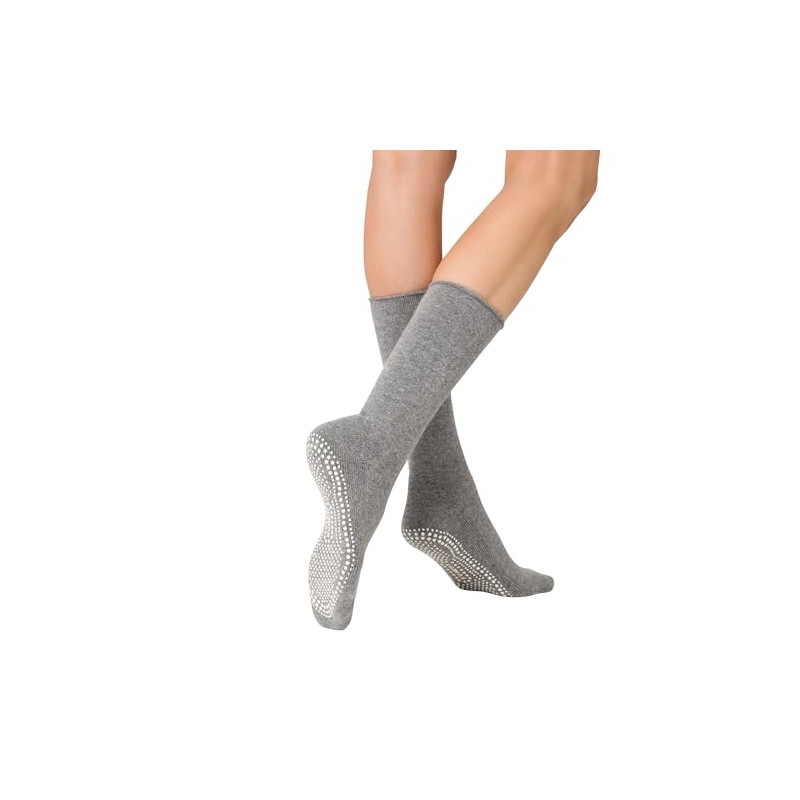 KUNERT Women's Home Socks Non-Slip Knitted Socks, light grey