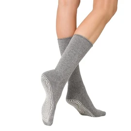 KUNERT Women's Home Socks Non-Slip Knitted Socks, light grey