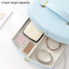 Travel Jewelry Case Portable 2 Layers PU Leather Jewelry Storage