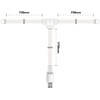 FM Ribbon Aerial with 1.8m Lead F Socket Connector. Receiver,
