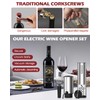 PENTASPI Electric Wine Opener Set, 4 in 1 Electric Wine
