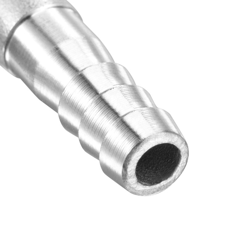 sourcing map 304 Stainless Steel Hose Barb Fitting Elbow, 8mm