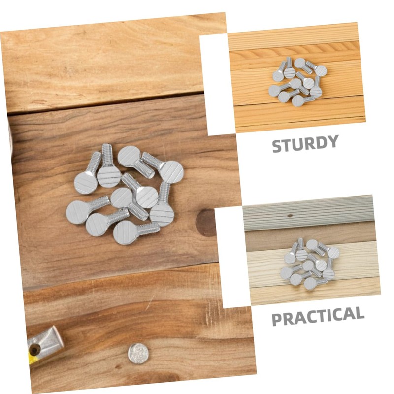 Sosoport 12pcs Stainless Steel Thumb Screws for Air Fryer Rotisserie