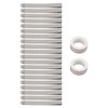 20pcs Stainless Steel Hemming Clips with 2pcs Diagonal Seam Tapes