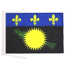 AZ FLAG Guadeloupe Flag 18'' x 12'' cords - French region of Guadeloupe SMALL flags 30 x 45cm - Banner 18x12 in