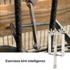 Bird Spinner Toy Stainless Steel Parrot Spinning Toy for Chewing