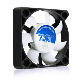 AABCOOLING Super Silent Fan 5 - Silent and Efficient 50mm Fan with 4 Anti-vibration Pads, 3D Printer Accessories, Quiet Fan, 3D Printer Fan, Silent Case Fan 17.5 dB(A), 8.5 CFM, 3500 RPM