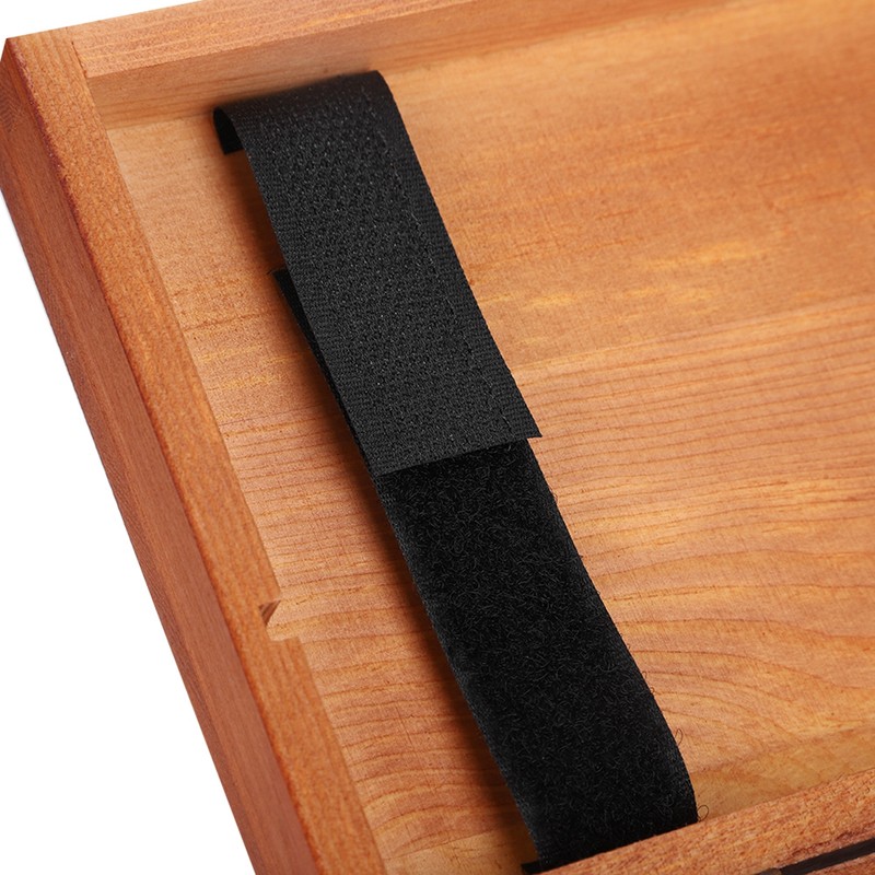 Wooden Sketching Pencil Box Antique Solid Wood Square Children Stationery