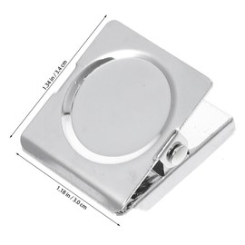 FUNOMOCYA 5pcs Stainless Steel Magnetic Clips Sturdy Metal Chip Clips for Whiteboard Fridge Classroom Organization Versatile and User Friendly Design for Home and Office