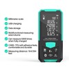 100m Digital Distance Meter, Backlit LCD Screen IP54 Waterproof ABS