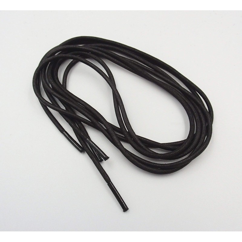 Columbus Leather Shoe Laces, Robiki, Black, 35.4 inches (90 cm),