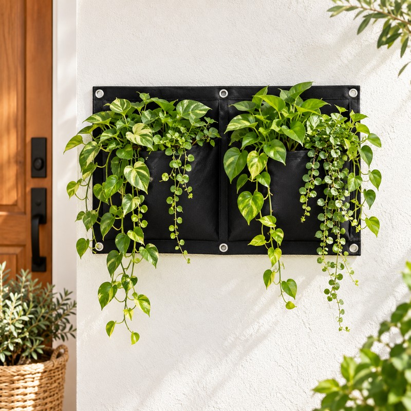 Vertical Wall Hanging Planter for Home Gardening – Space-Saving Fabric