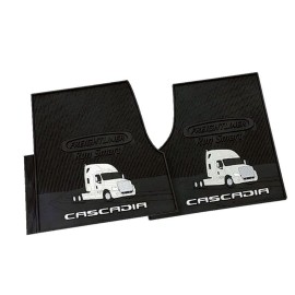 Freightliner Cascadia Gen 1 P3 , 2008-16 PDT-CASCFM Black Rubber Floor Mats-Set