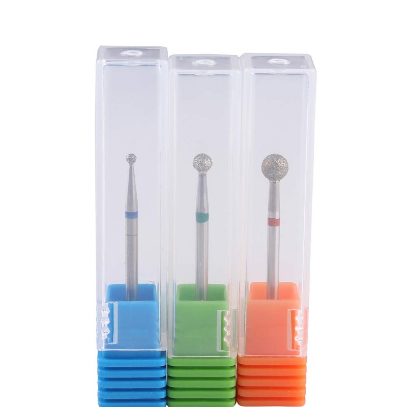 MZCMSL Ball Diamond Nail Bit Cuticle Clean Nail Art Tool