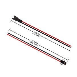ACTOO 2 Pin JST Connector LED Power Male to Female Connector SM Wire Cable Adapter for 3528 5050 LED Light Strip