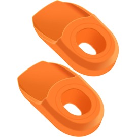 LWITDOG Bike Crank Boot Protectors MTB Arm Protectors for Bicycle Cranks Anti-Friction Rubber for Mountain,Road Bike-1 Pairs (Orange)