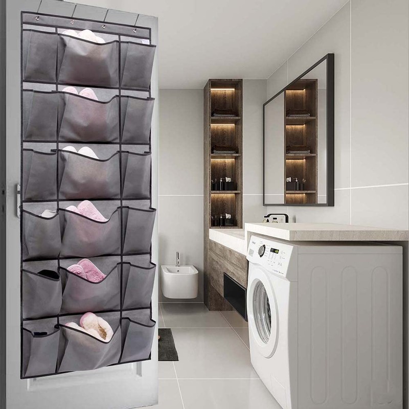 ANIZER Over The Door Hanging Shoe Rack Organizer with 6