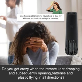 2pack Protective Case Cover for AT&T TV Now DirecTV Receiver Remote Control Voice Control C71KW,for AT&T TV Now DirecTV Remote Back Shockproof Silicone Cover Holder Skin Protector-Glowblue+Glowpurple