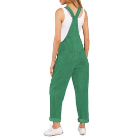 GRAPENT Overalls Plus Size Green Overalls Womens Overall Jumpsuit Jean Romper for Women Denim Outfit Jean Jumpsuit Color Evergreen Size X-Large 16 18