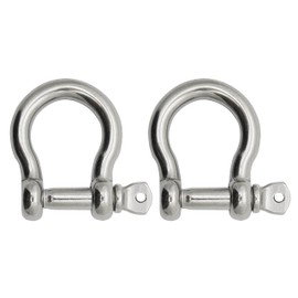 Extreme Max 3006.8288.2 BoatTector Stainless Steel Bow Shackle - 1/4", 2-Pack