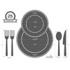 " OCCASIONS" 150 Piece set (25 Guests)-Wedding Plastic Plates &