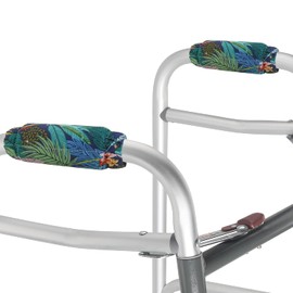 Walker Handle Cover Walker Hand Folding Rolling Walker Hand Grip Pads Walker Padded Hand Grip Walker Padded Hand Grip Covers Washable One Siz(Blue Green)