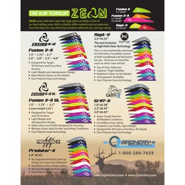 Q2i Archery Fusion X-II SL 1.5" 100pk Viol