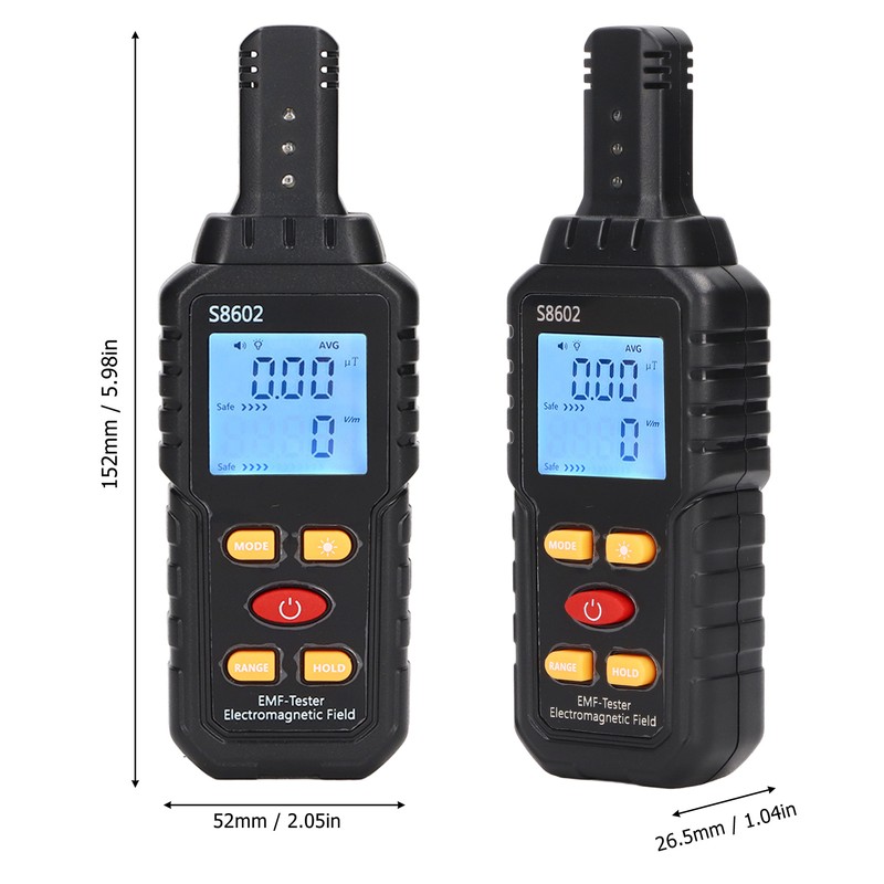 EMF Detector Electromagnetic Radiation Tester Magnetic Field Meter Digital Display