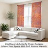 DOODLREAM Bohemian Circle Pattern Sheer Curtains 132 x 213 cm