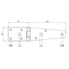 NAJDER Door Hinge Pack of 2, Door Hinge for Solid