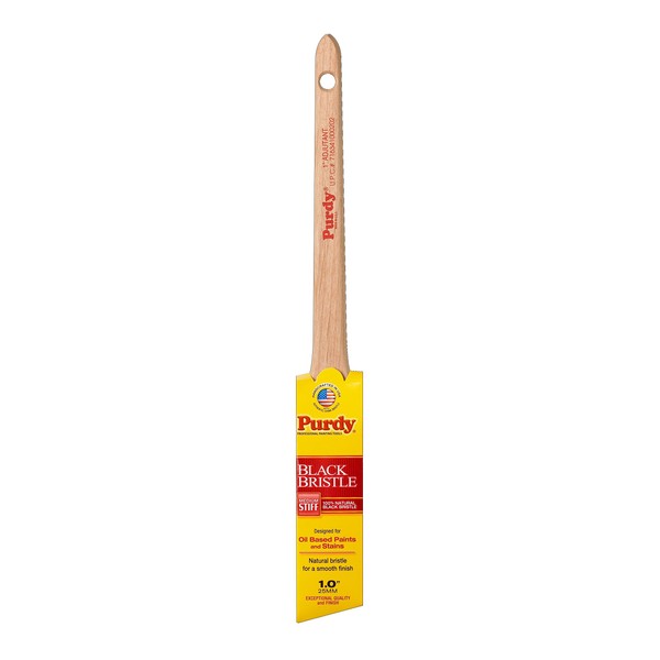 1" Purdy 144024010 Adjutant Angled Sash Paint Brush, Black China