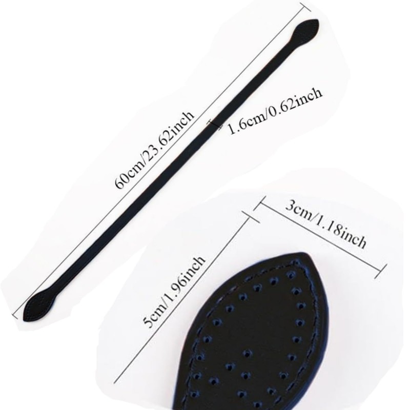 Zwenjuan Bag Handle PU Leather, 2 Pieces Bag Handle, Bag