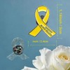 20 Pcs Funeral Ribbon Awareness Pins Memorial Lapel Brooches Forever